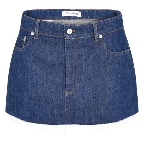 miu miu denim.skirt